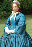1860s silk day dress