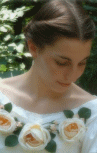 1860's white silk ball gown.